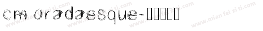 cm oradaesque字体转换
